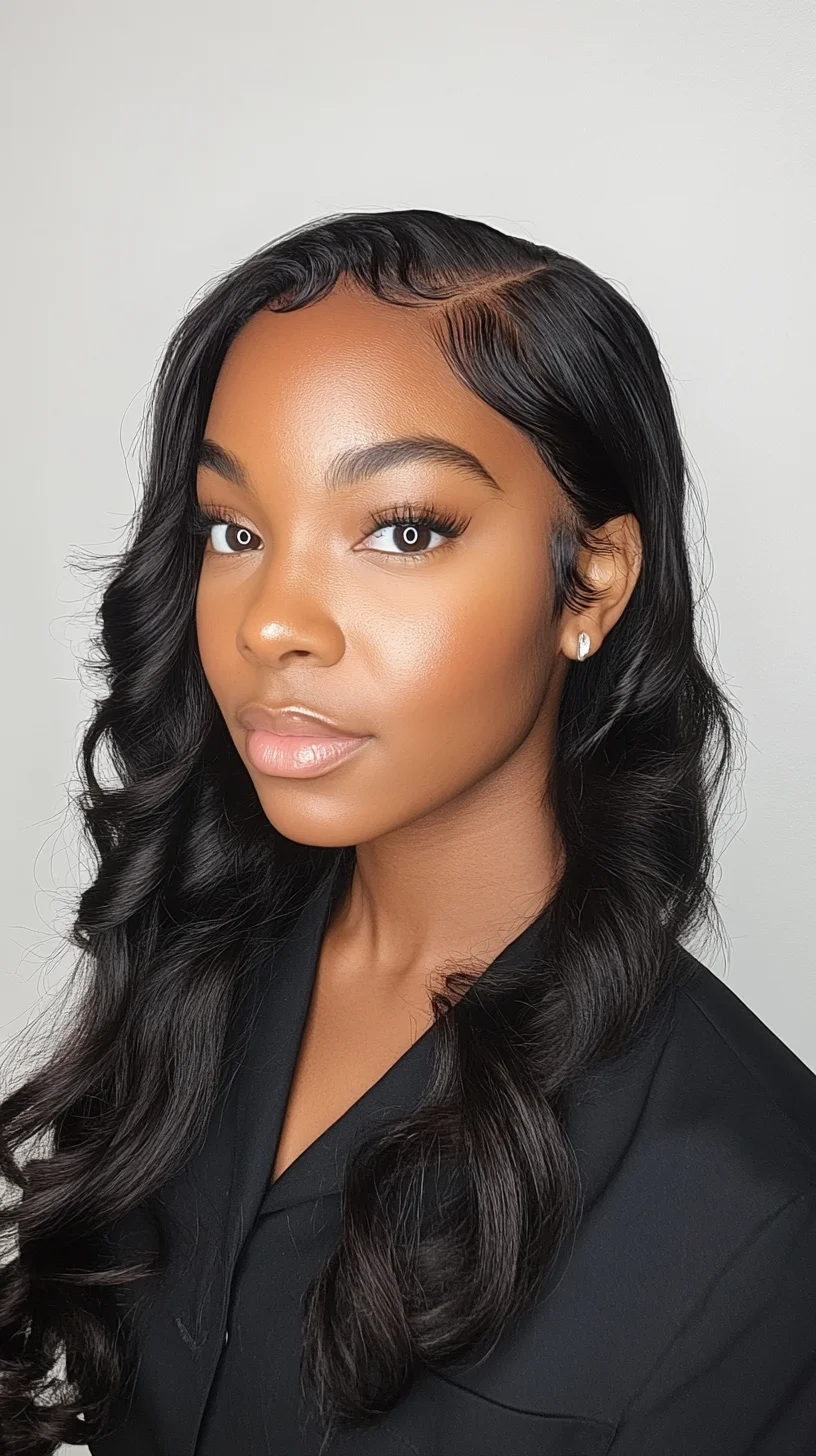 Elegant Waves with a Glossy Finish for Effortless Glam