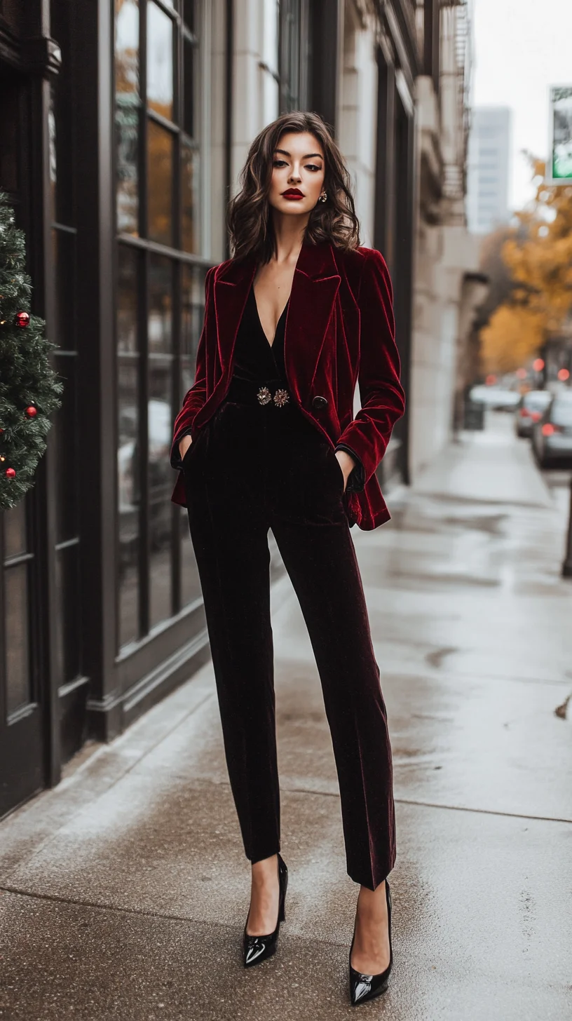 Elevate Your Elegance: Luxe Velvet Blazer and Trousers for Every Occasion