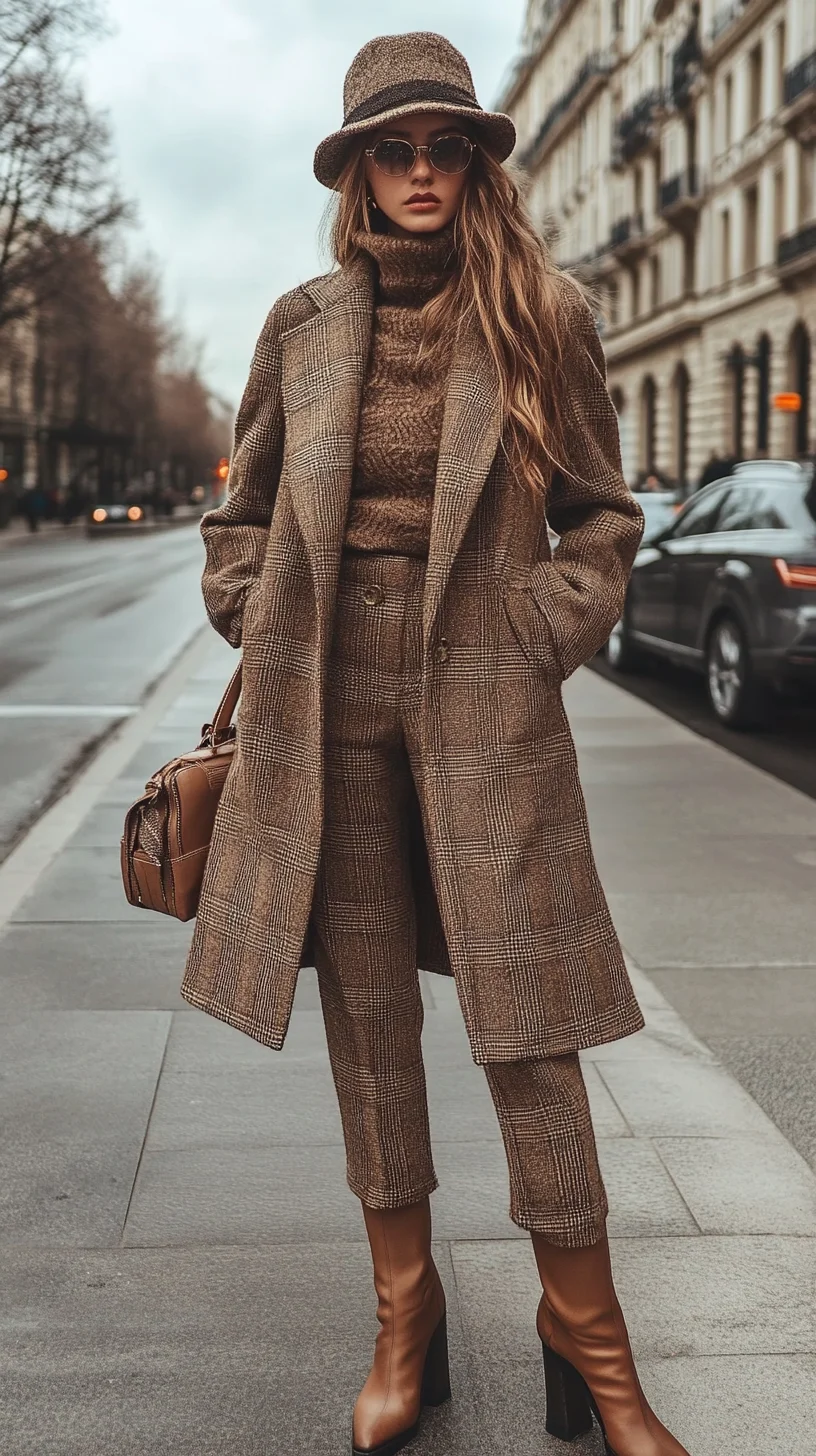 Elevate Your Everyday: Chic Plaid Ensemble with a Cozy Vibe