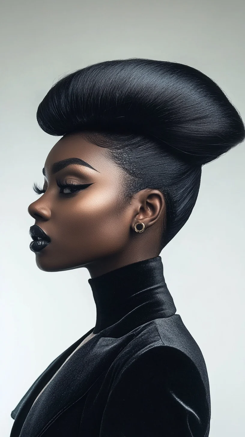 Elevate Your Look: The Bold High-Volume Pompadour with Sleek Undercut