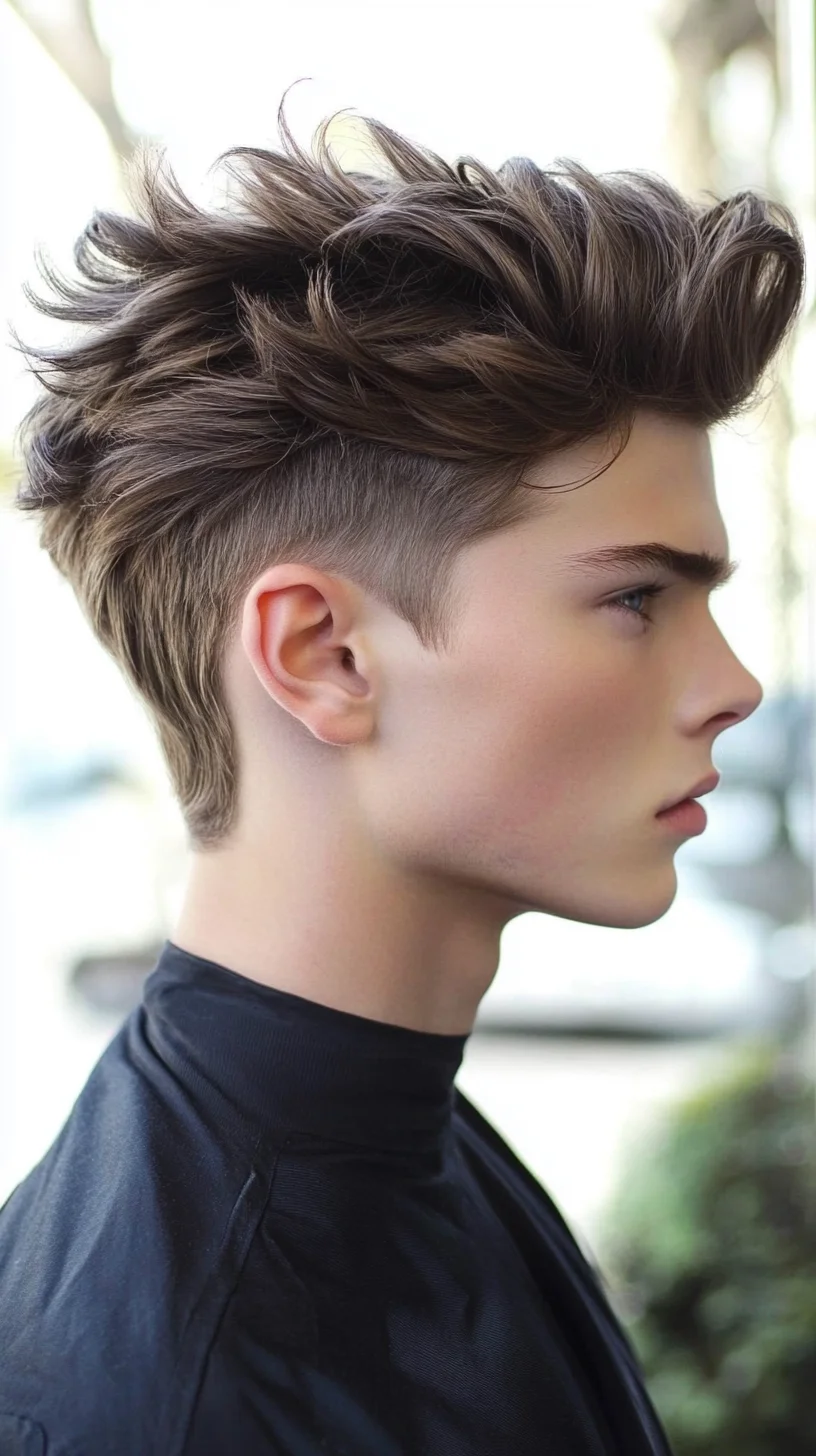 Elevate Your Look with a Bold Textured Pompadour Hairstyle