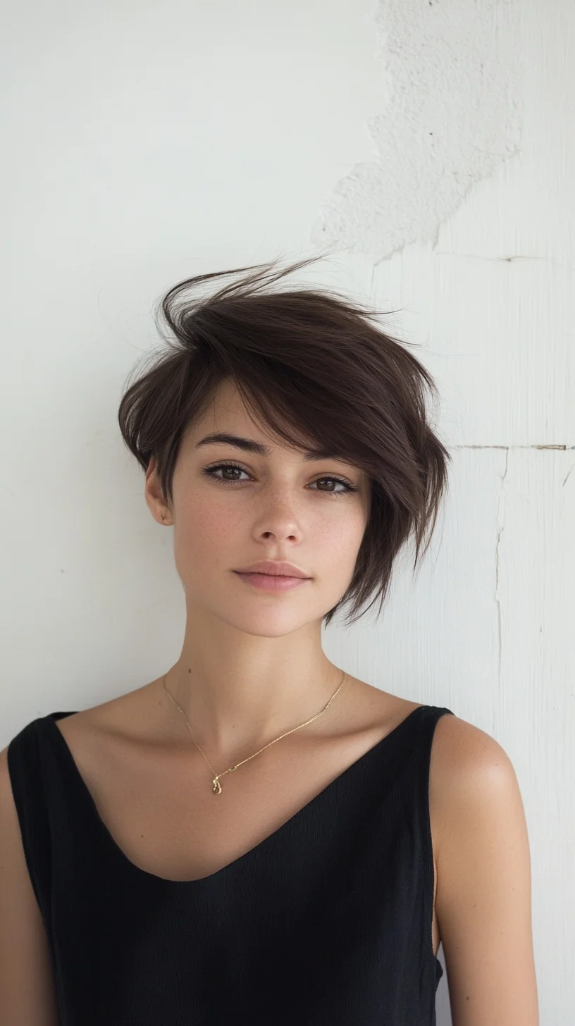 Elevate Your Look with a Chic Asymmetrical Pixie Cut