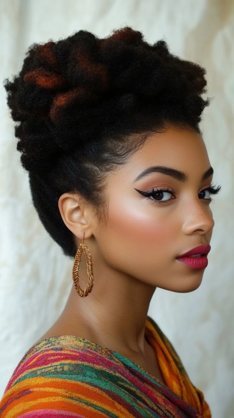 Elevate Your Look with a Chic High Puff: Effortless Elegance for Every Occasion