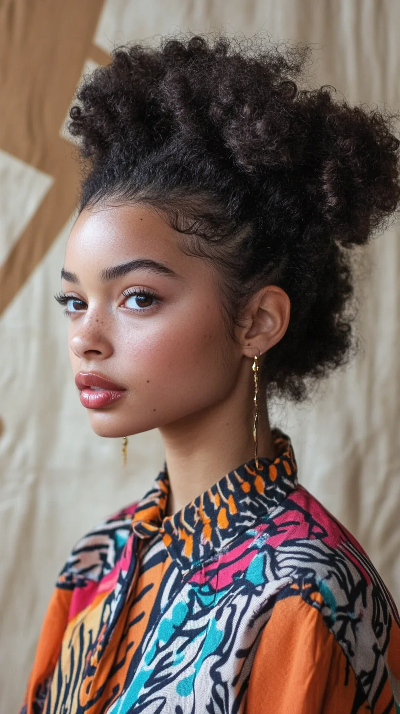 Elevate Your Look with a Chic High Puff: Effortless Style Meets Bold Volume