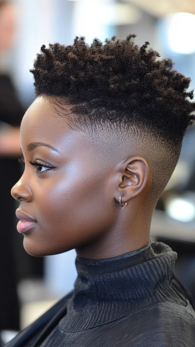 Elevate Your Look with a Chic Tapered Afro Style