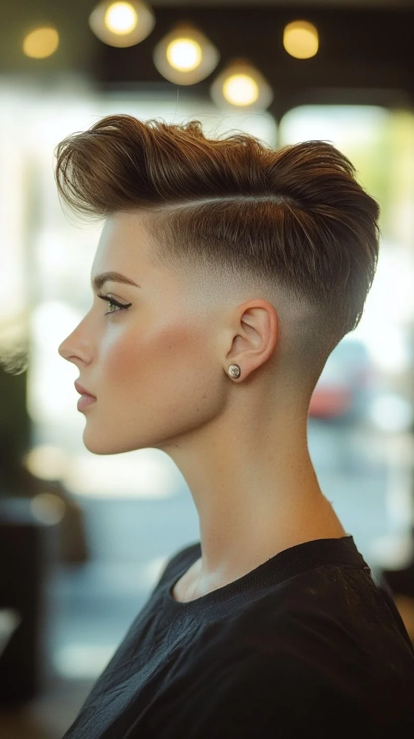 Elevate Your Look with a Chic Undercut Faux Hawk for Effortless Style