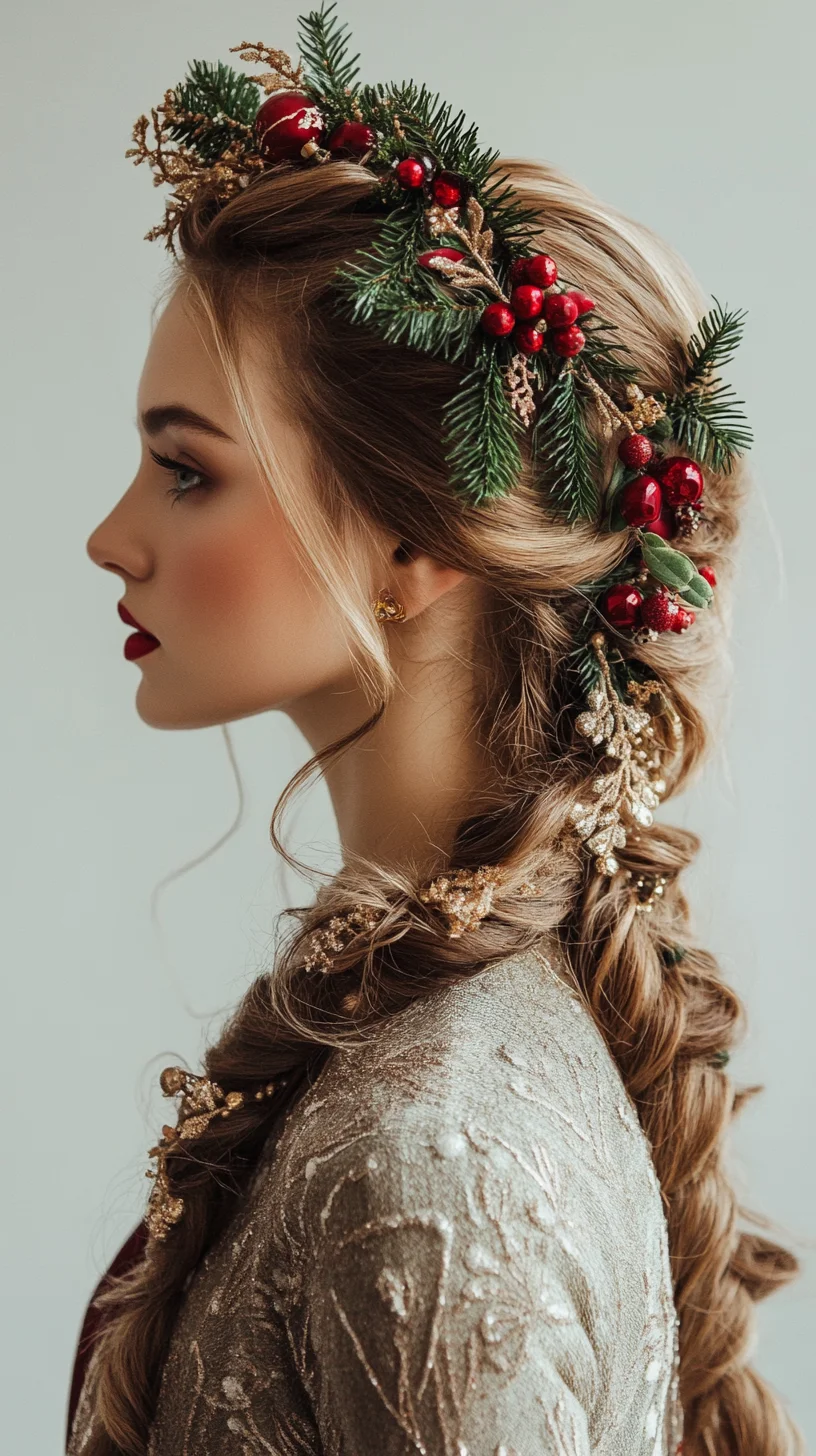 Elevate Your Look with a Romantic Holiday-Inspired Braided Crown