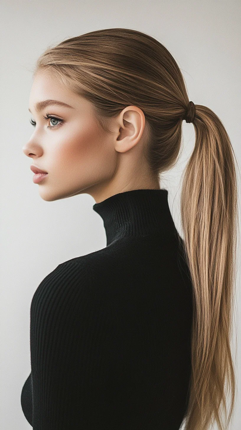 Elevate Your Look with a Sleek High Ponytail: Timeless Elegance and Versatility