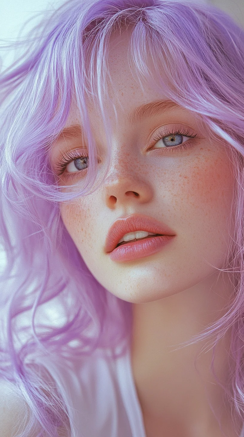 Elevate Your Look with Dreamy Lavender Waves: A Perfect Blend of Playfulness and Elegance