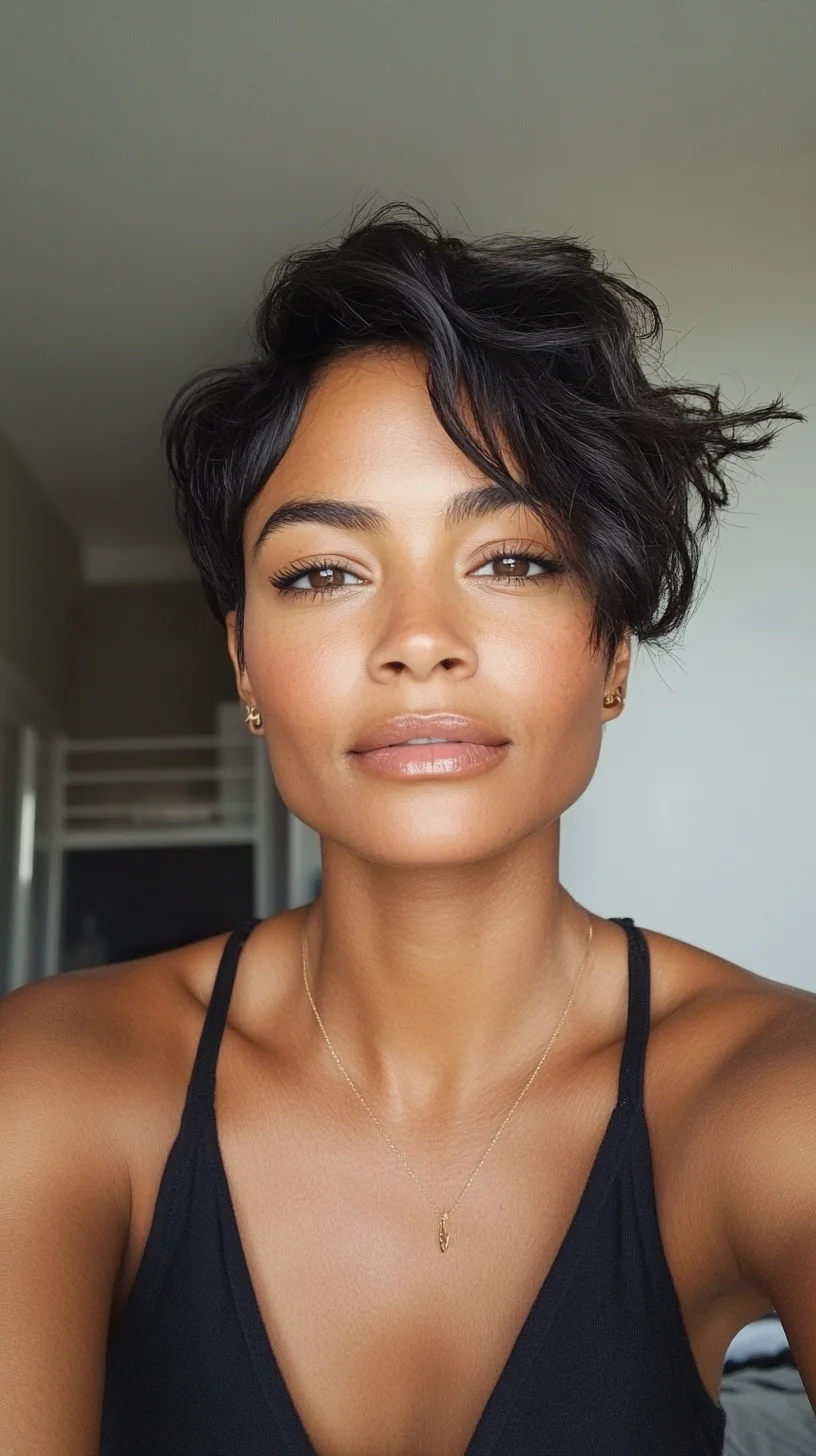 Elevate Your Look with Effortless Waves: A Chic Short Hairstyle for All Occasions