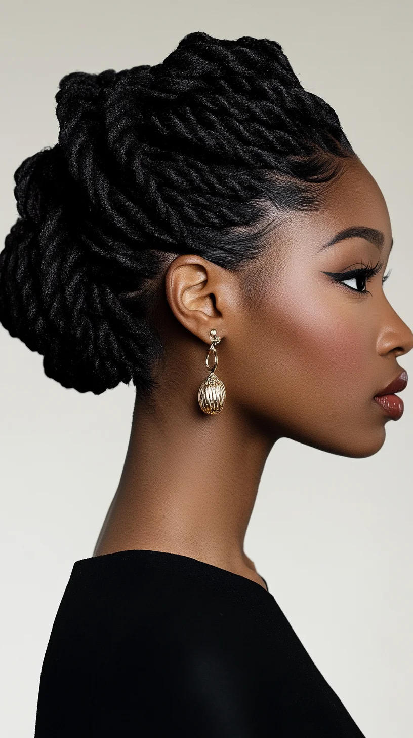 Elevate Your Look with Elegant Twisted Updo – A Sophisticated Style for Any Occasion