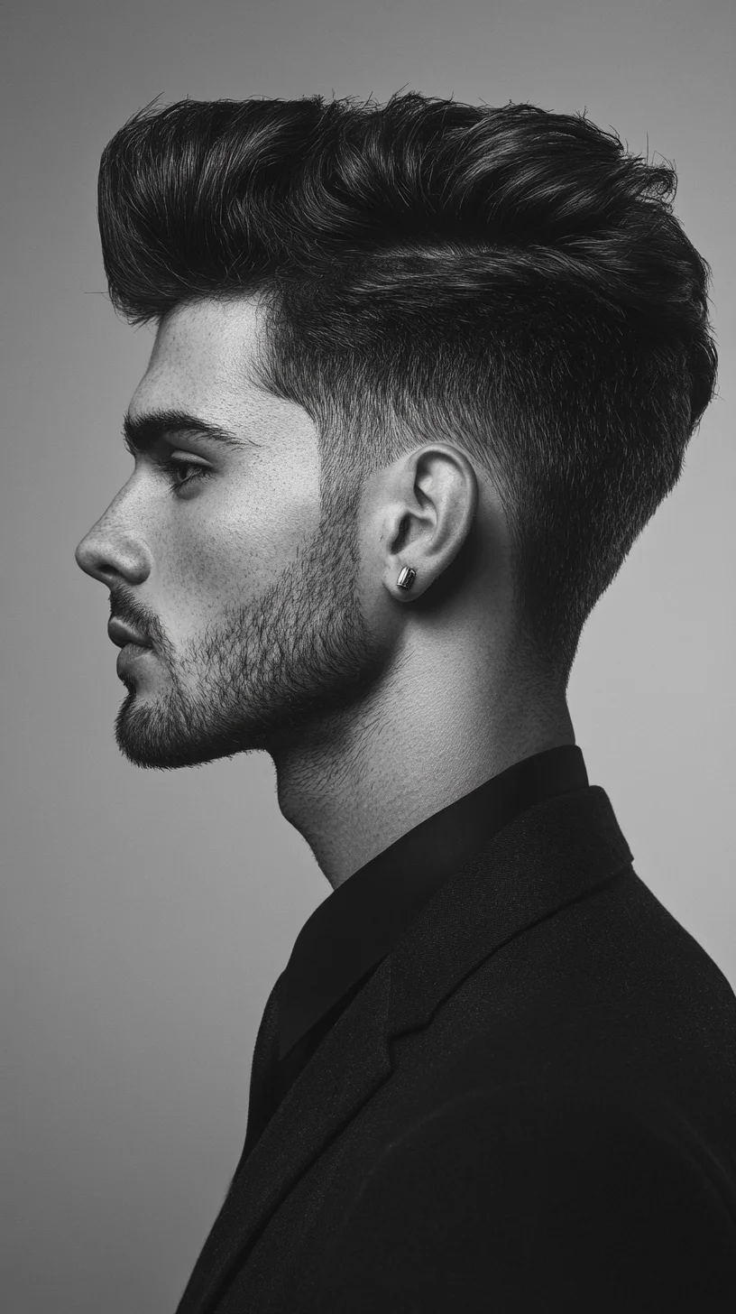 Elevate Your Look with the Bold Textured Pompadour