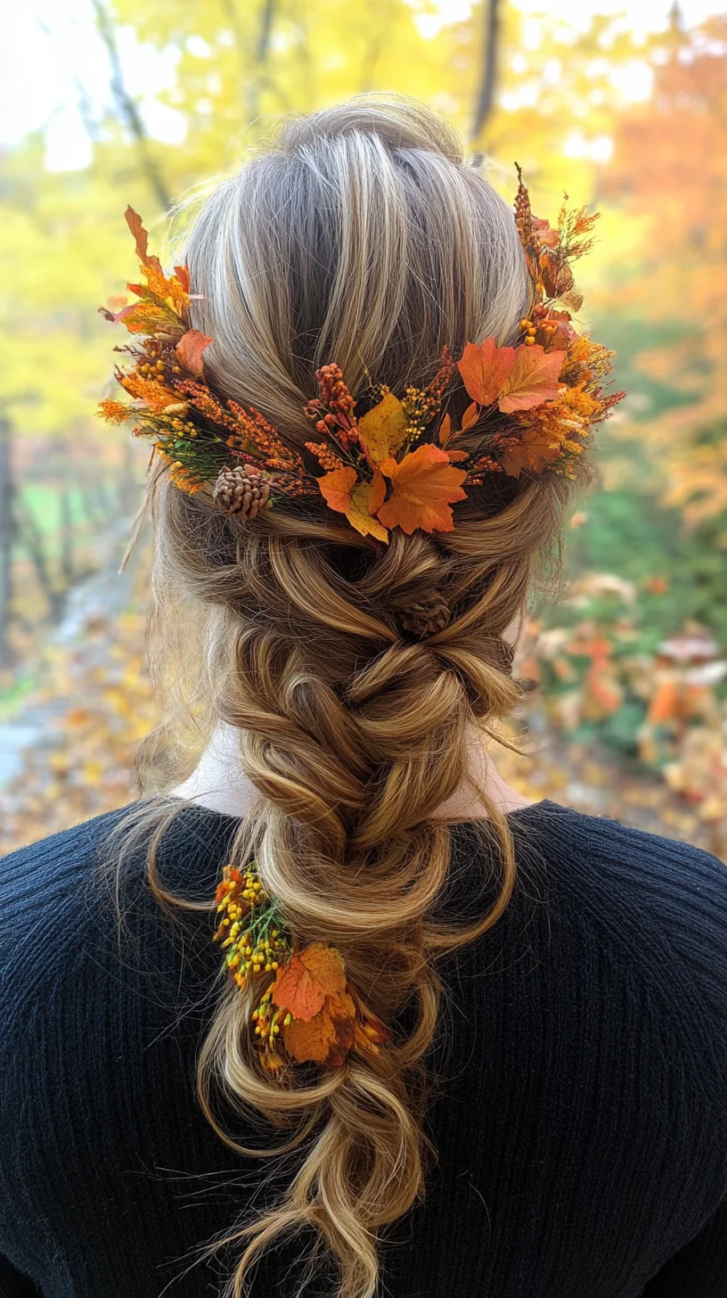 Embrace Autumn: A Stunning Floral Braid for Seasonal Elegance