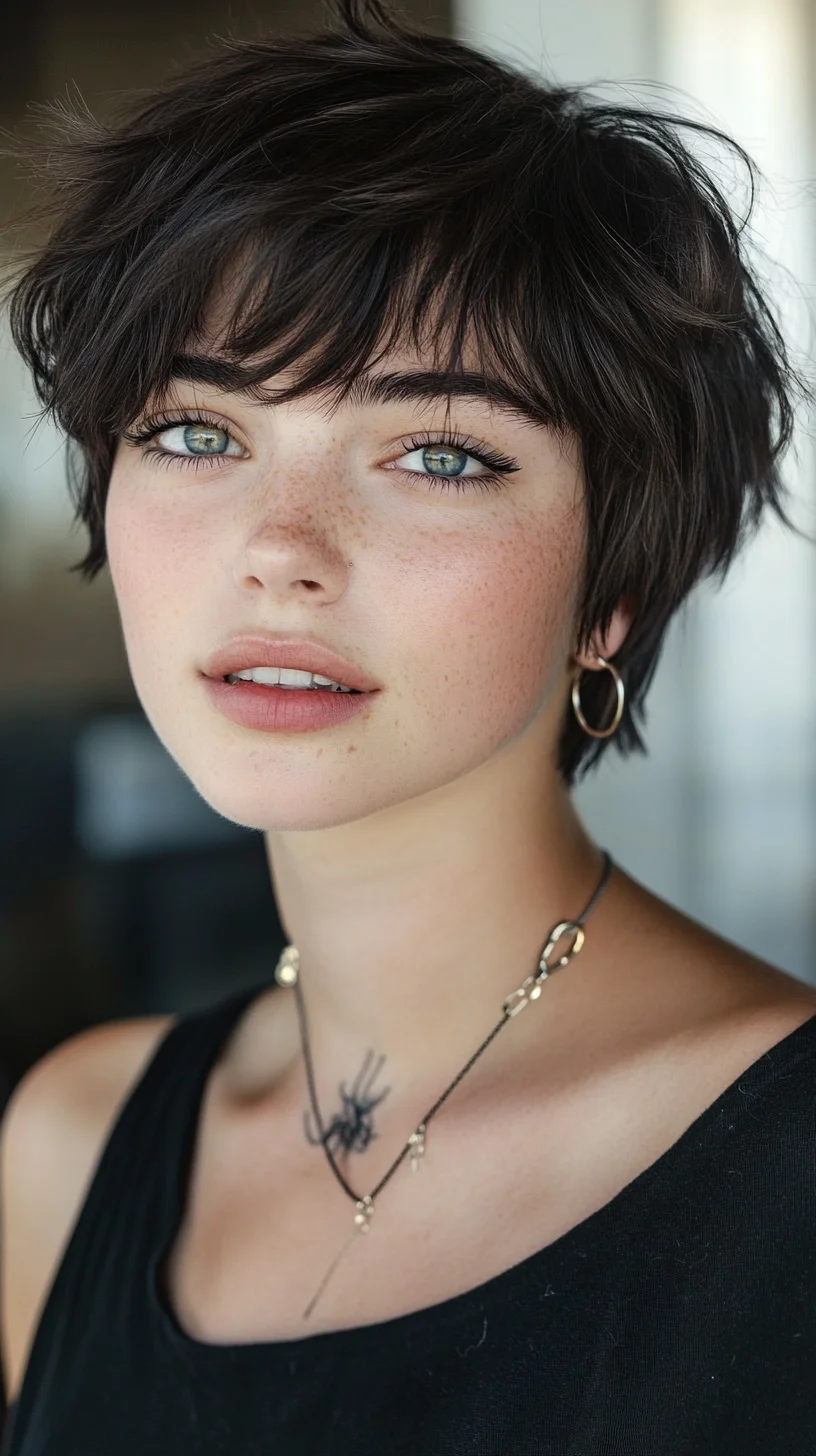 Embrace Bold Charm with a Textured Pixie Cut