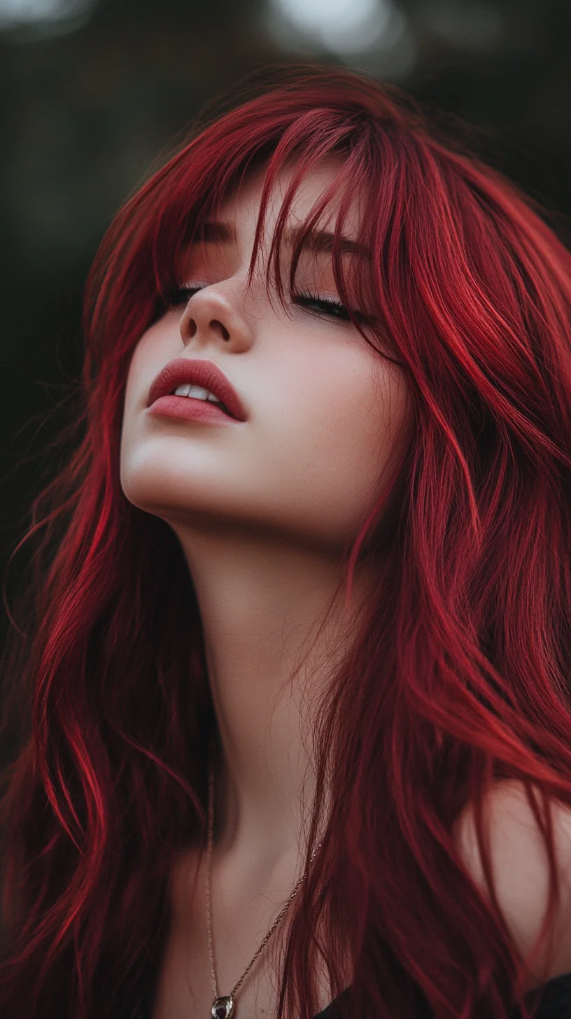 Embrace Boldness: The Striking Appeal of Luscious Crimson Waves