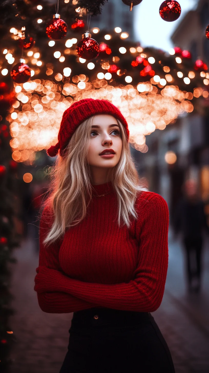 Embrace Cozy Chic: Stylish Red Knitwear for Festive Vibes