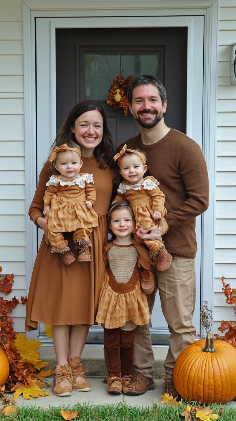 Embrace Cozy Earth Tones: A Stylish Family Look for Autumn Gatherings