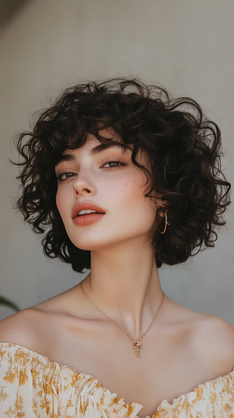 Embrace Effortless Elegance with Playful, Tousled Curls