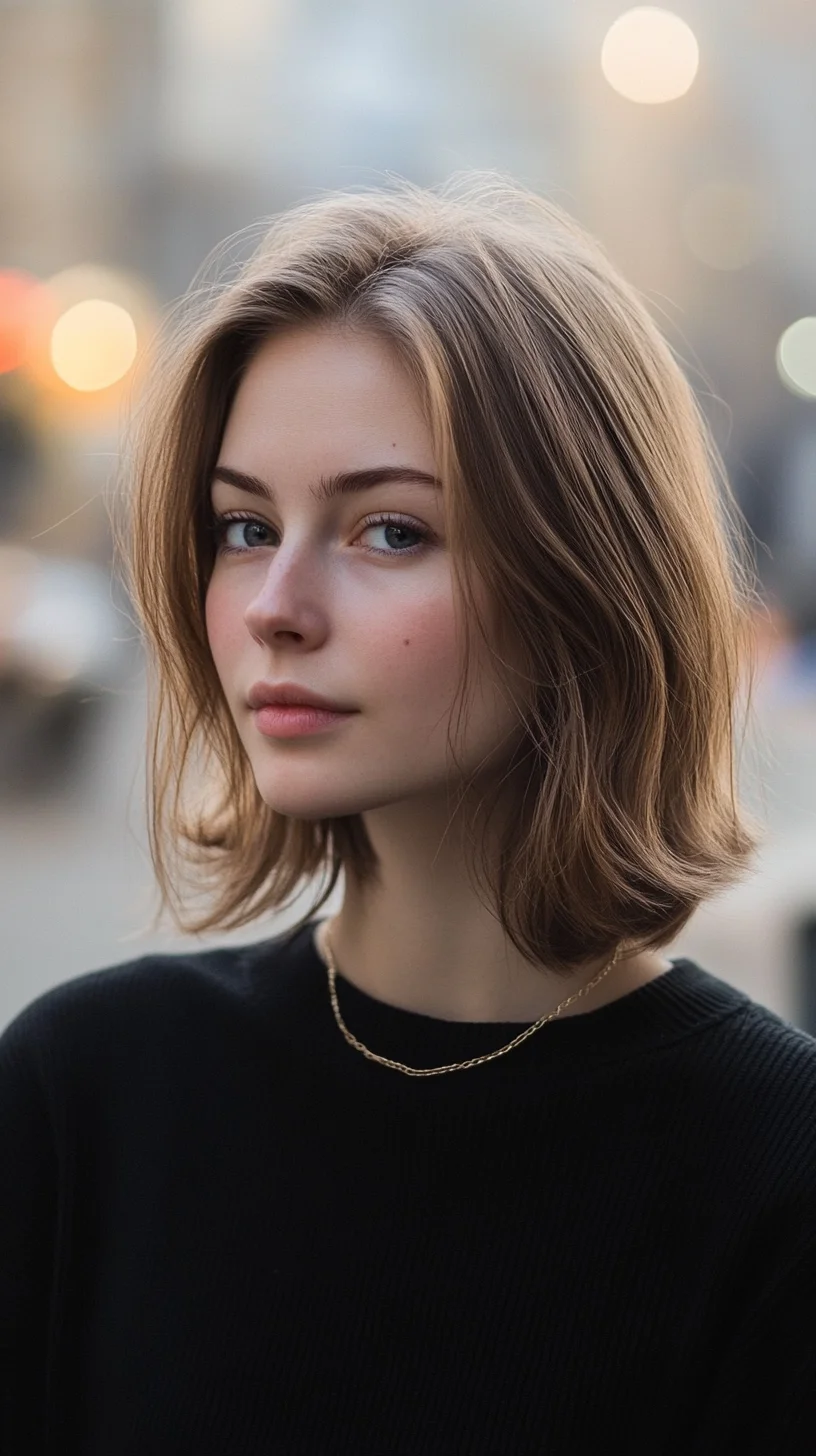 Embrace Effortless Elegance with the Chic Textured Lob Hairstyle