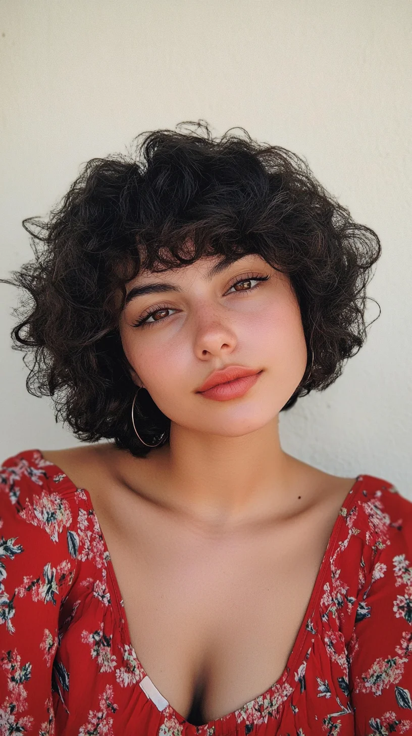 Embrace Effortless Elegance with This Luscious Curly Bob Hairstyle