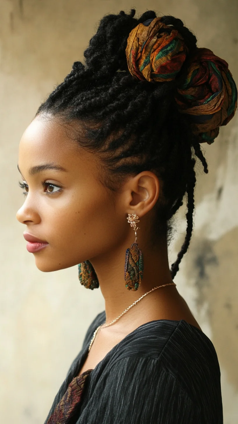 Embrace Elegance: The Chic and Stylish Double Bun with Twisted Dreadlocks