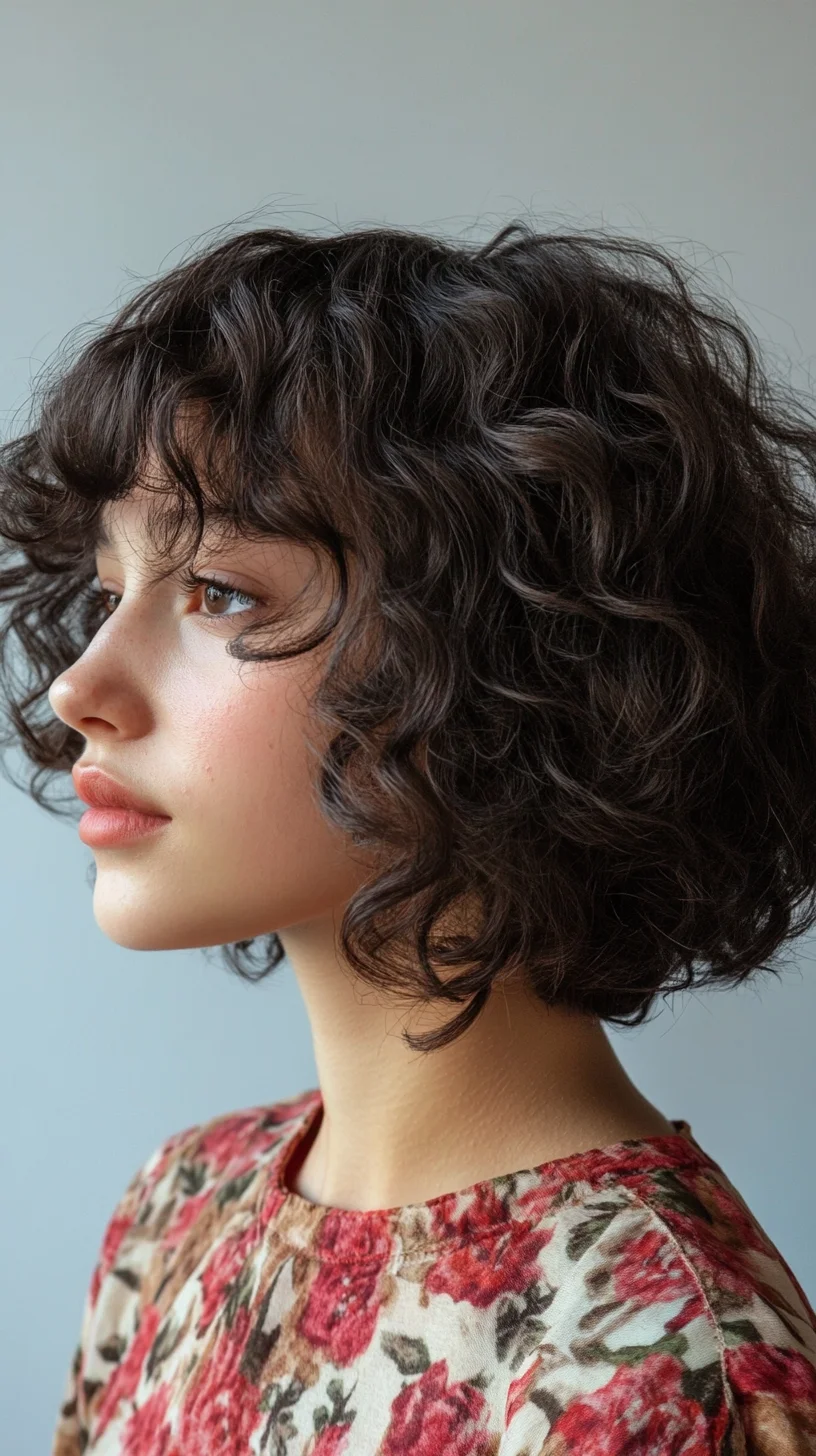 Embrace Playful Curls: The Effortless Chic Curly Bob Haircut