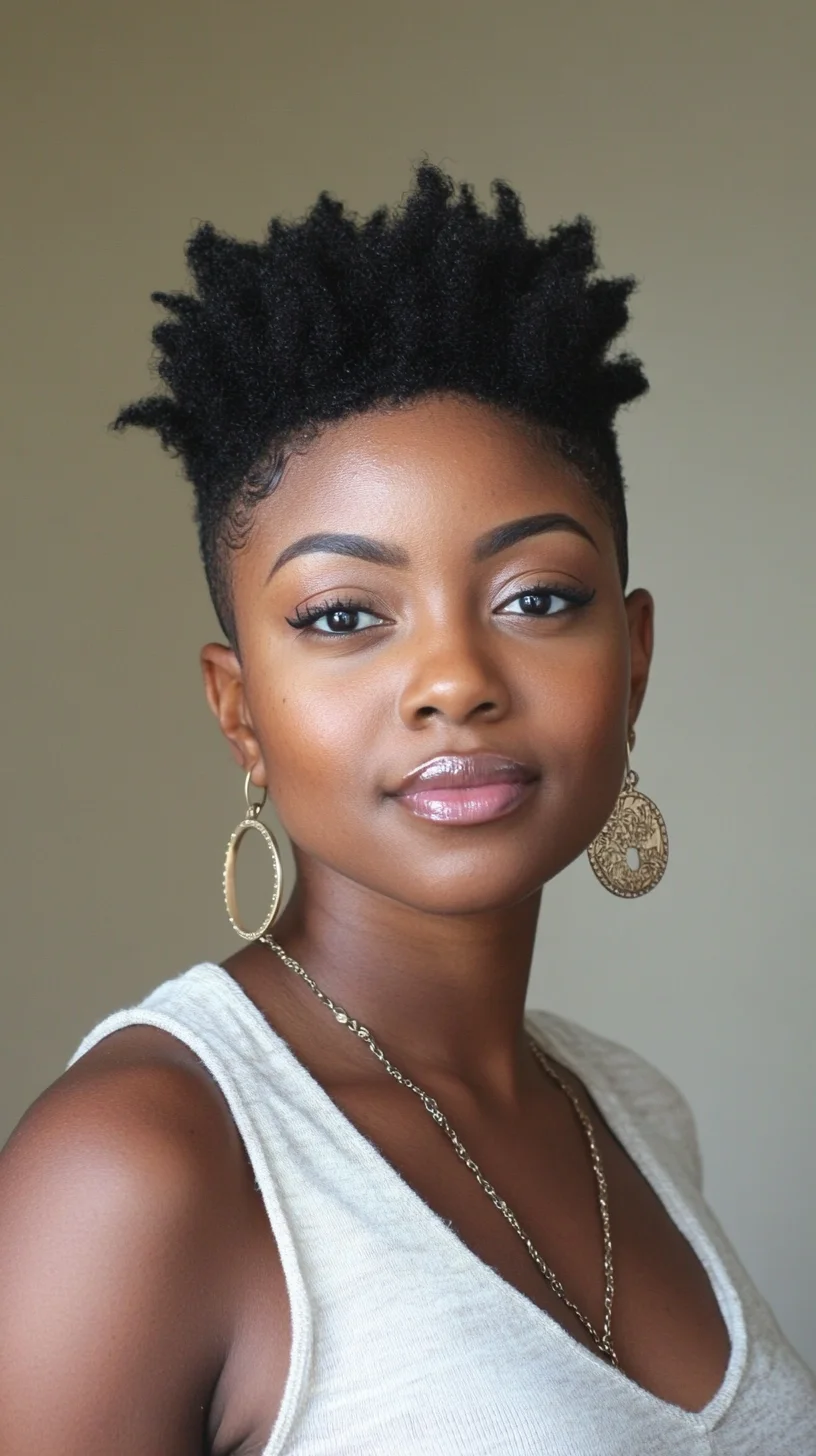 Embrace the Bold: Chic Tapered Natural Hair for Effortless Style