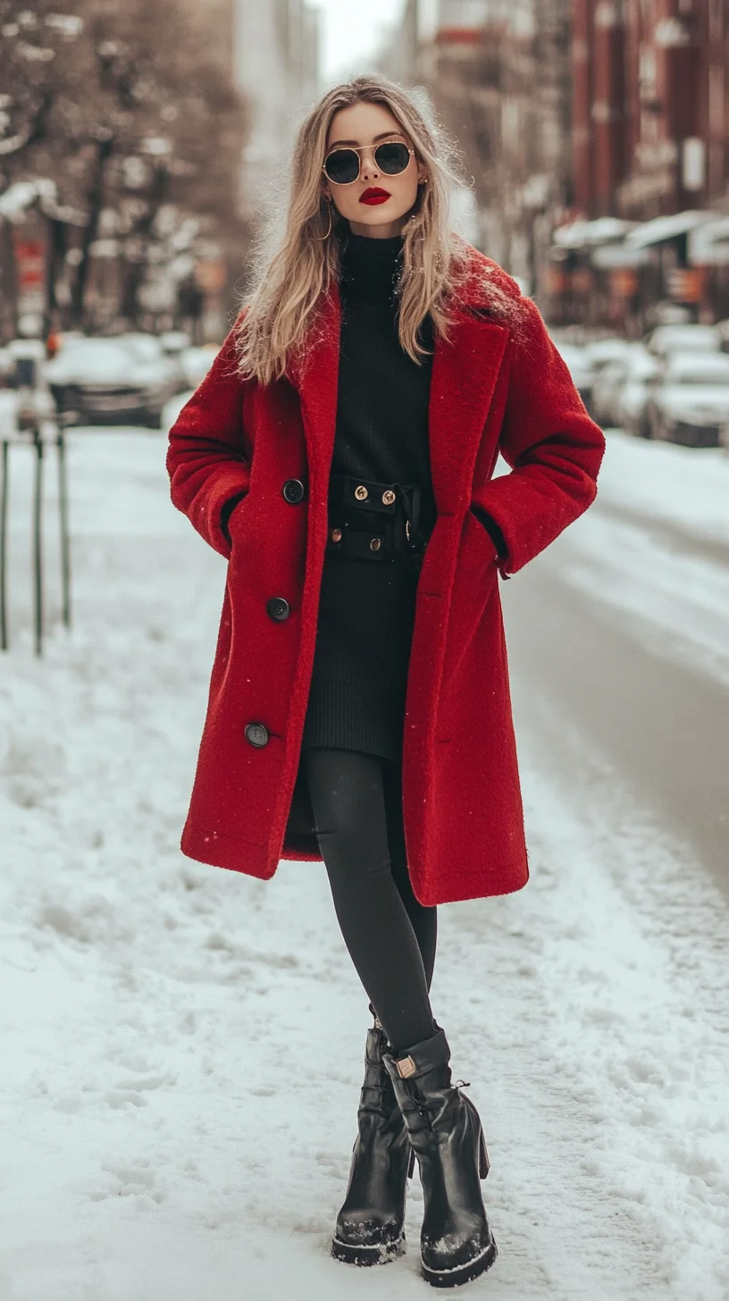 Embrace the Bold: Chic Winter Layers with a Touch of Glam