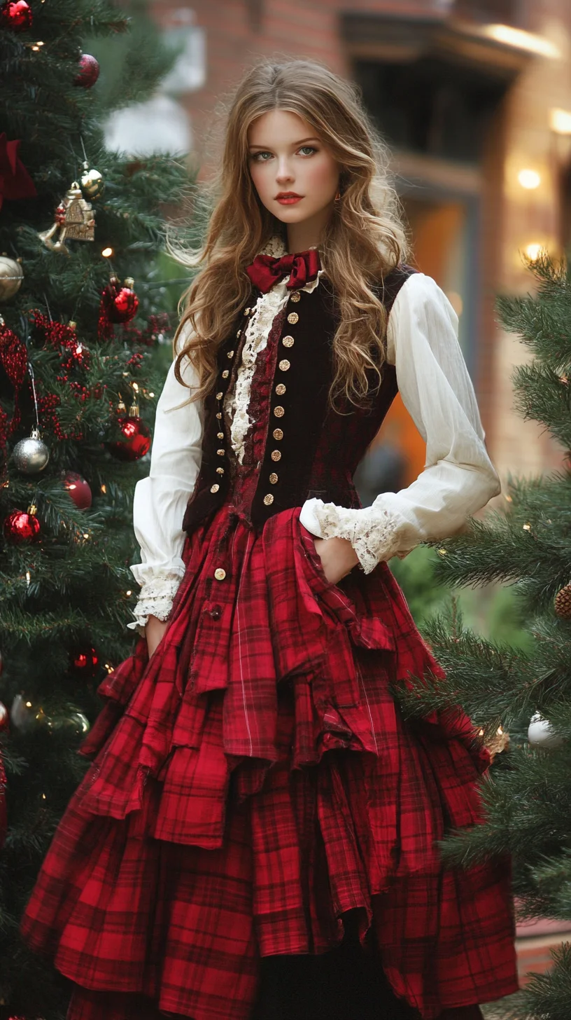 Embrace Timeless Charm: Victorian-Inspired Red Plaid for Festive Elegance