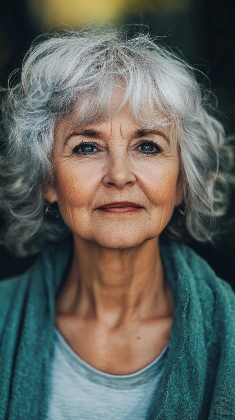 Embrace Timeless Elegance: Effortlessly Chic Curly Gray Hair