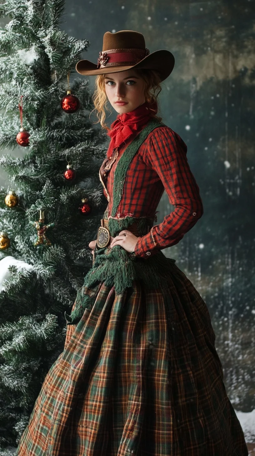 Embrace Vintage Charm: A Festive Western-Inspired Holiday Ensemble