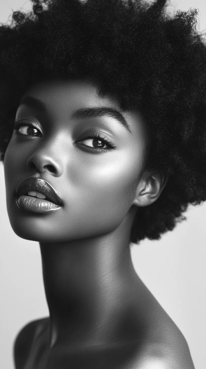 Embrace Volume and Texture: The Chic Natural Afro Hairstyle