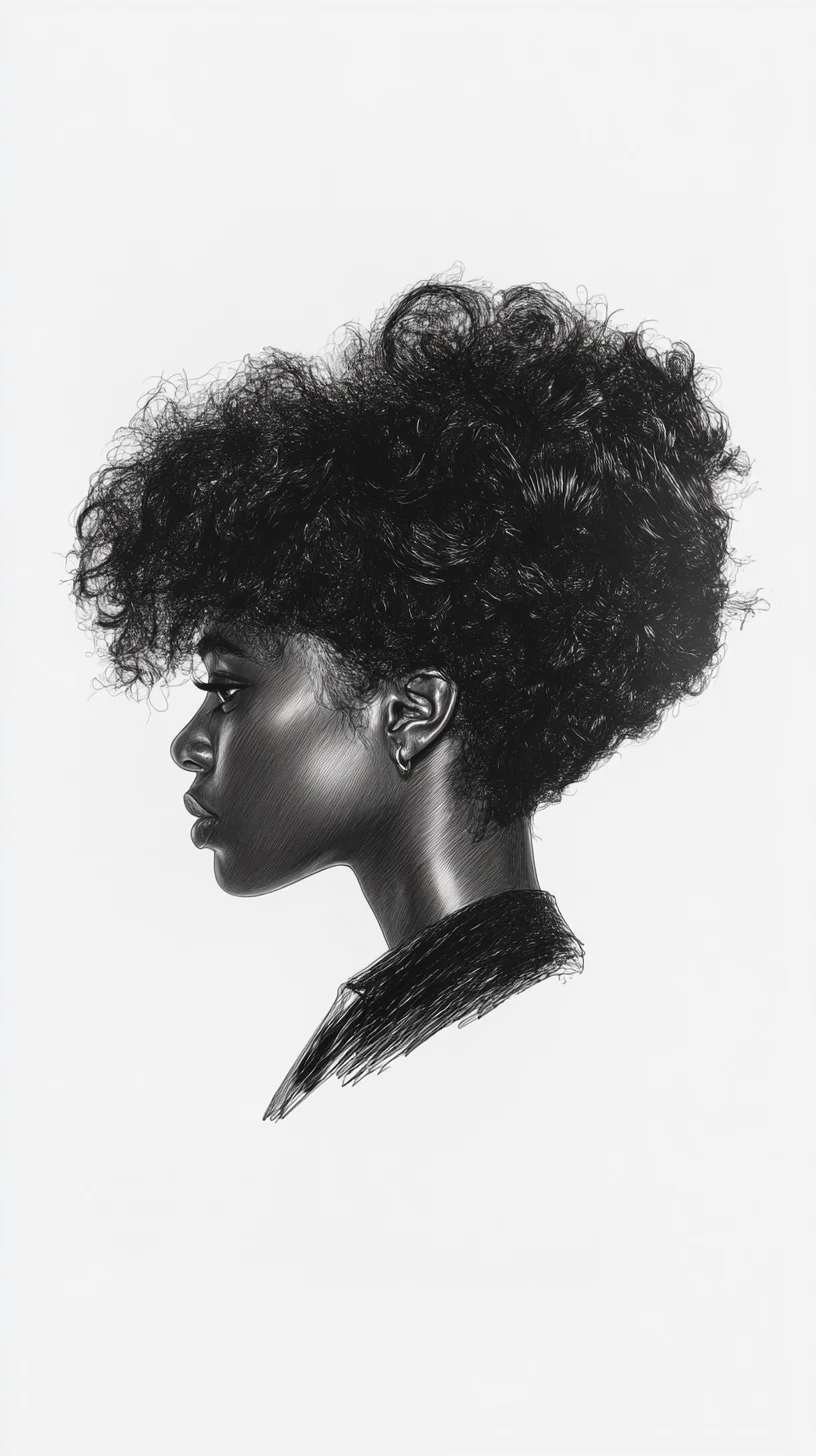 Embrace Volume: The Bold and Beautiful Curly Afro Puff