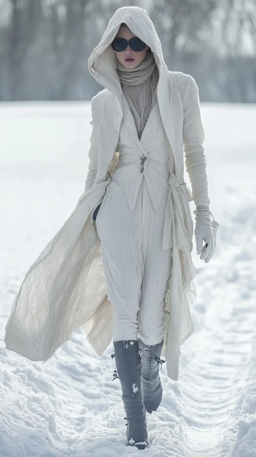 Embrace Winter Elegance: Chic Layers in Ethereal White