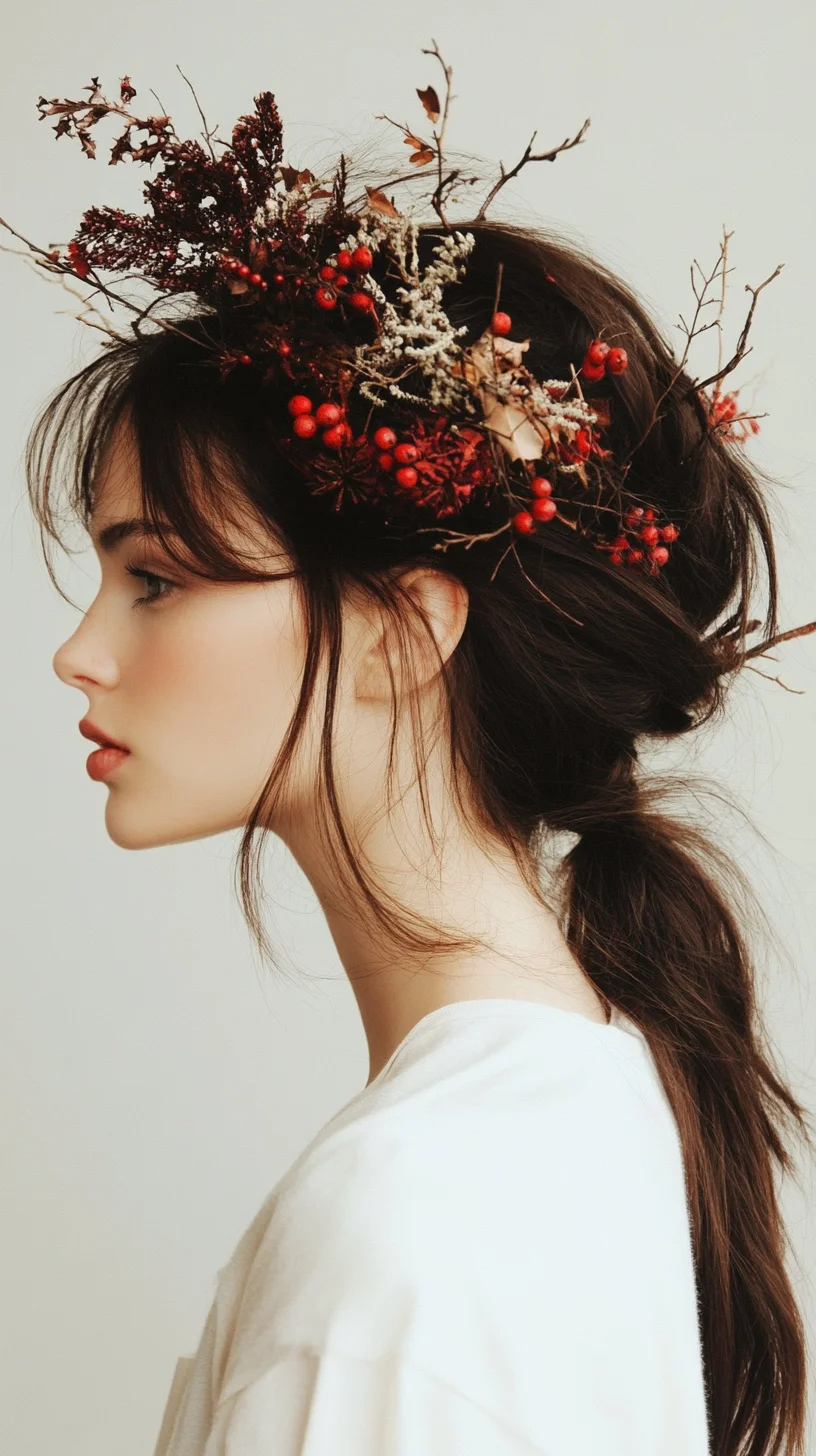 Enchanted Nature Crown: A Whimsical Hairpiece for Every Occasion