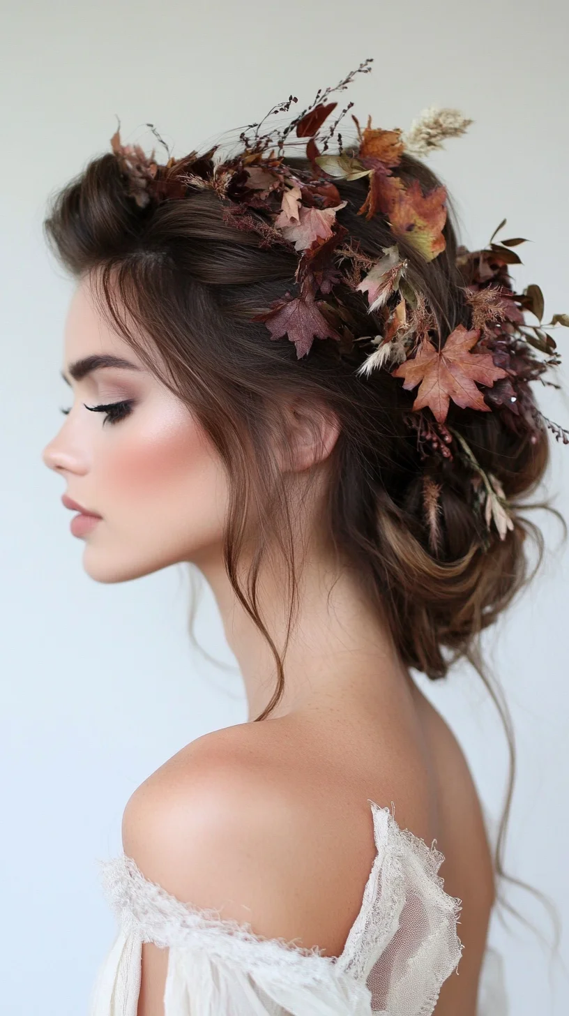 Enchanting Autumn Elegance: A Hairstyle to Fall For