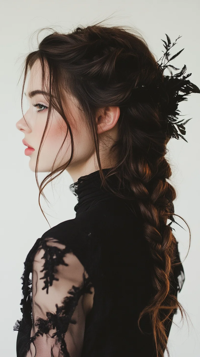 Enchanting Braided Elegance: A Stunning Fusion of Romance and Edge