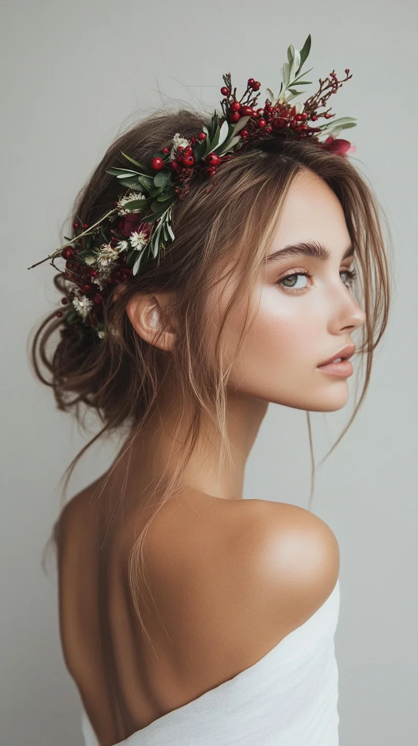 Enchanting Floral Updo: A Romantic Style for Every Occasion