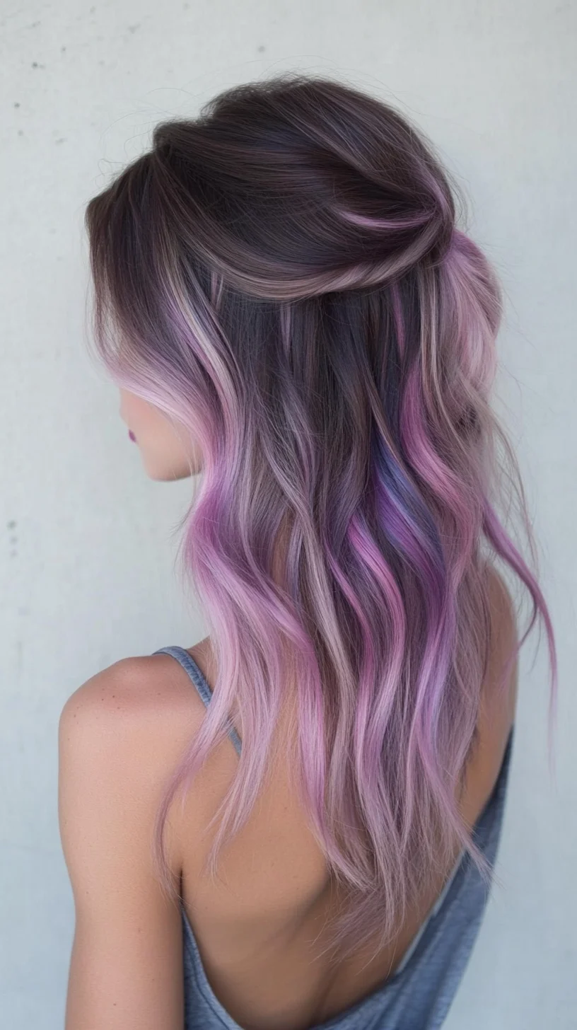 Enchanting Pastel Waves: A Dreamy Blend of Color and Texture