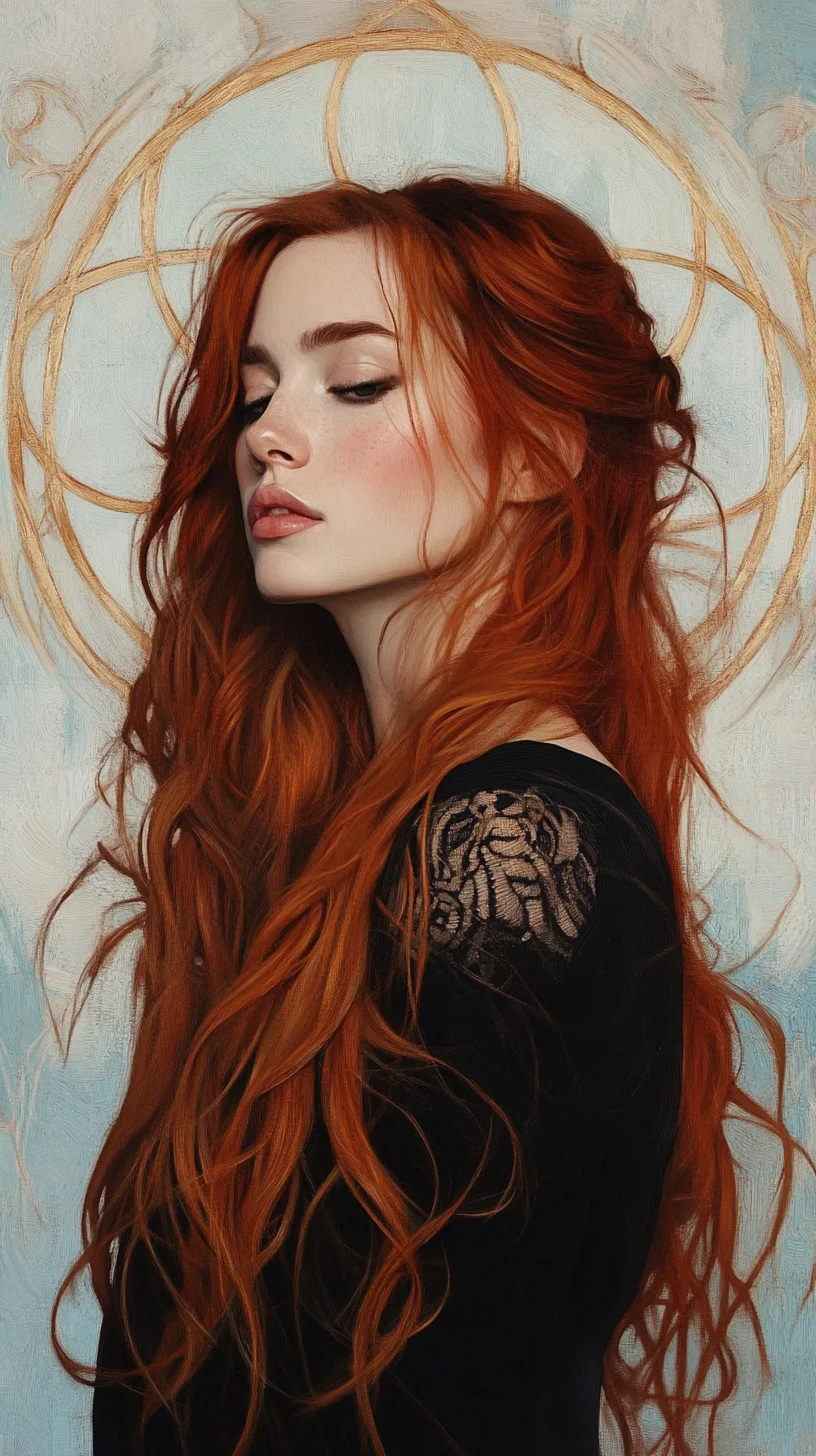 Enchanting Red Waves: Embrace Your Fiery Locks with Flair