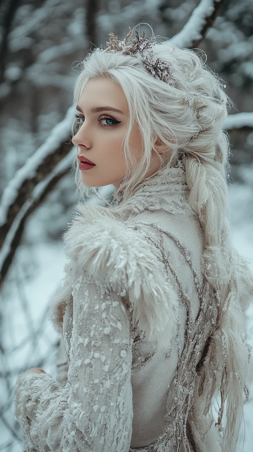 Enchanting Winter Elegance: A Fantasy-Inspired Look for the Modern Muse