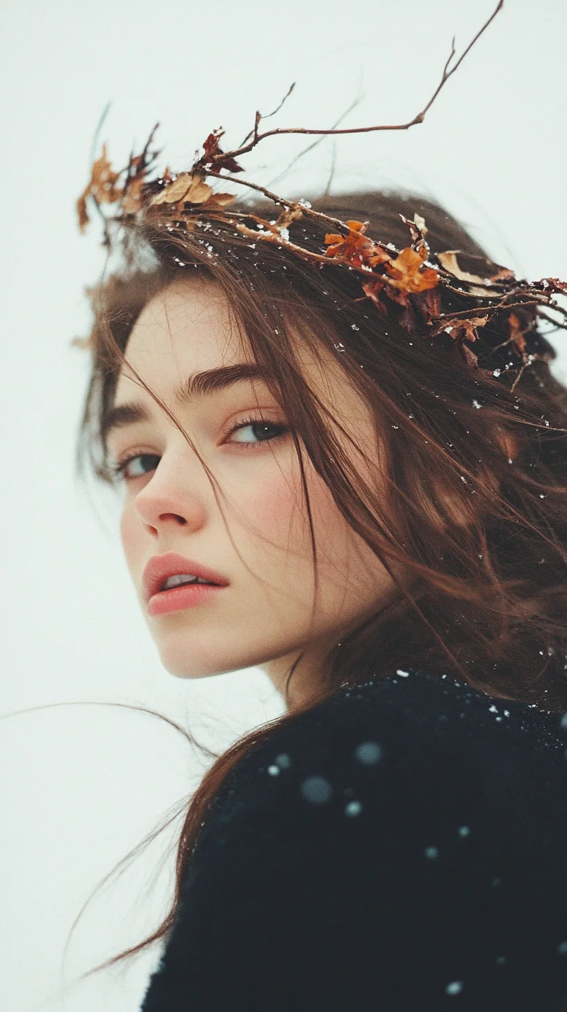 Enchanting Winter Goddess: A Whimsical Hairstyle for a Magical Look