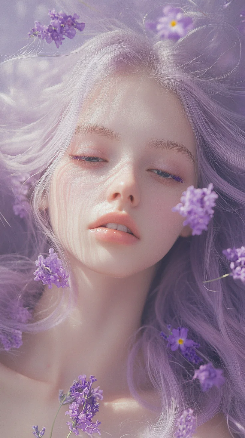 Ethereal Lavender Waves: Embrace Your Whimsical Side