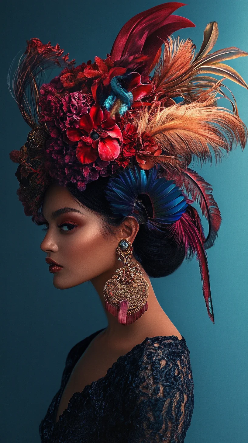 Exquisite Floral Crown: Elevate Your Look with Vibrant Elegance