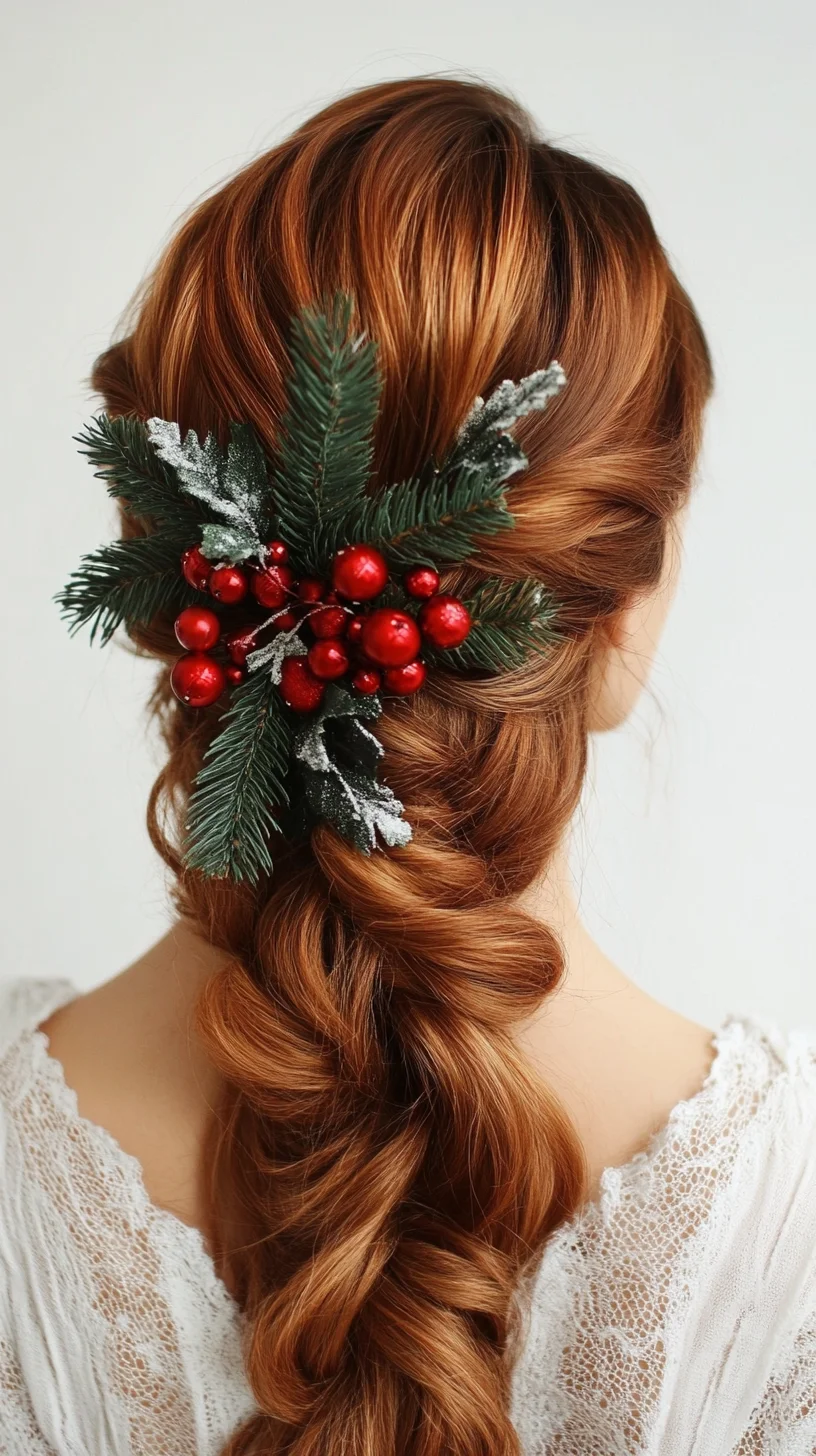 Festive Braided Elegance: Enhance Your Look with Holiday-Inspired Accessories