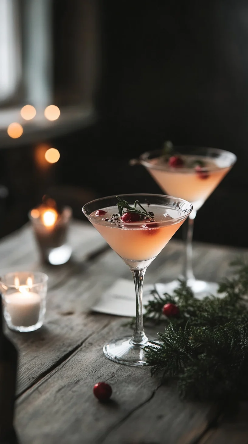 Festive Cherry Blossom Martini: Sparkle Up Your Celebrations!