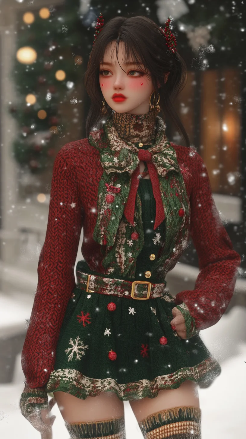 Festive Chic: Embrace Cozy Elegance with This Stylish Holiday Ensemble