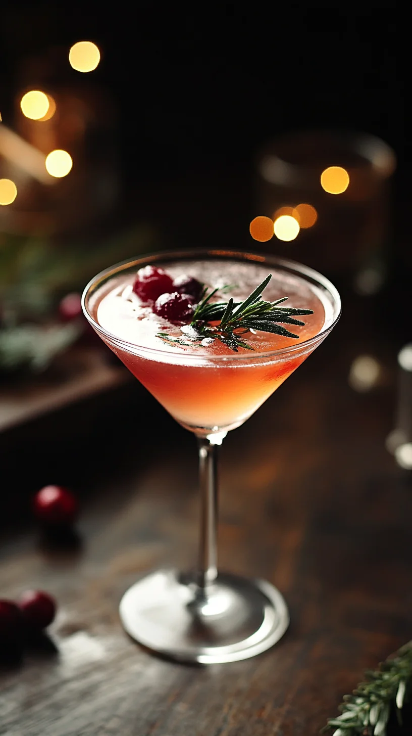 Festive Cranberry Rosemary Martini: A Holiday Delight!