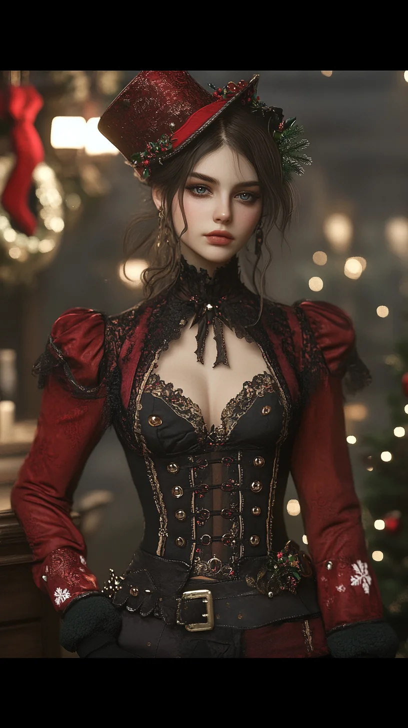 Festive Femme Fatale: A Dazzling Ensemble for Holiday Parties