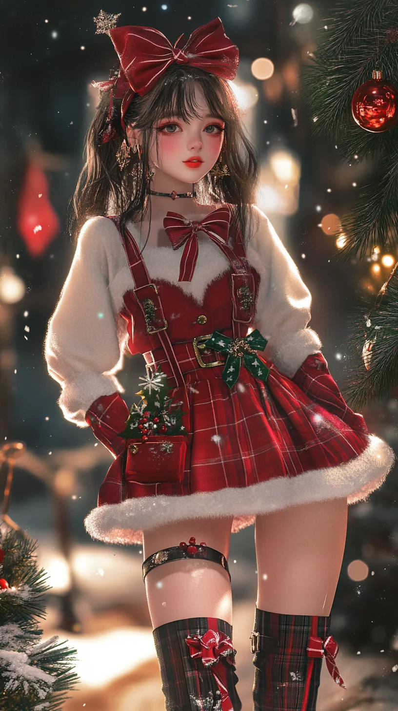 Festive Flair: Embrace the Holiday Spirit with This Charming Christmas Outfit